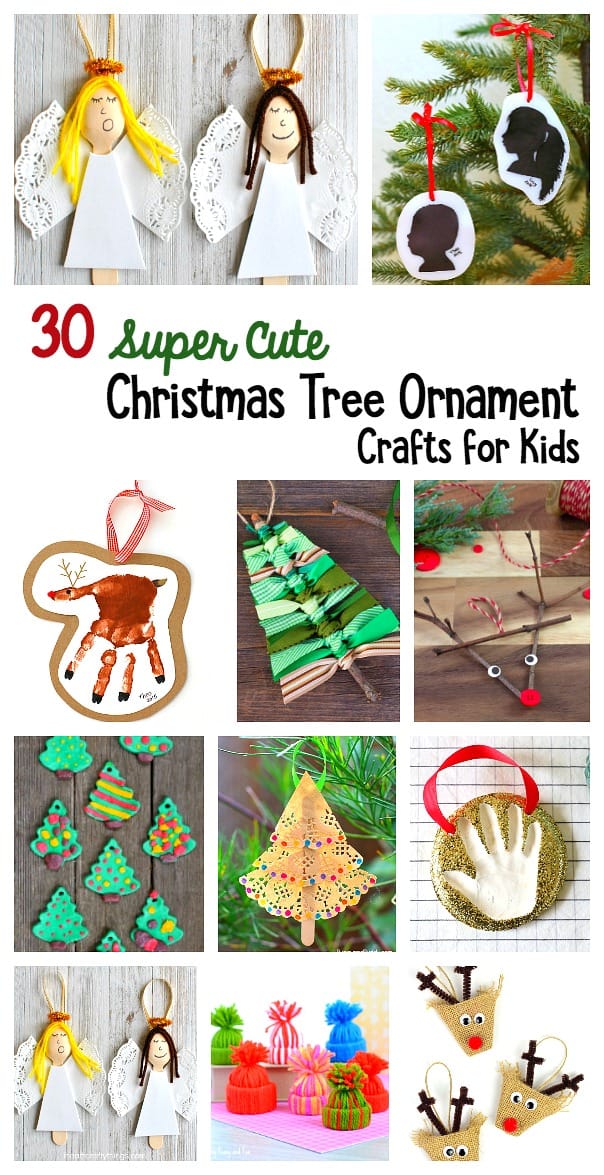 30 Super Adorable Christmas Tree Ornament Crafts for Kids