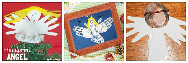 handprint angel crafts for kids