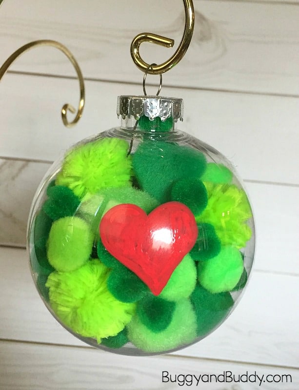 How the Grinch Stole Christmas by Dr. Seuss: Homemade Grinch Ornament Craft for Kids