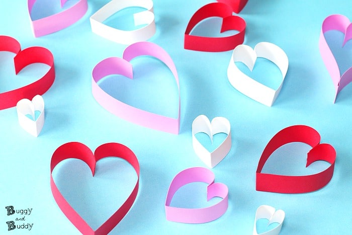 how to make paper hearts