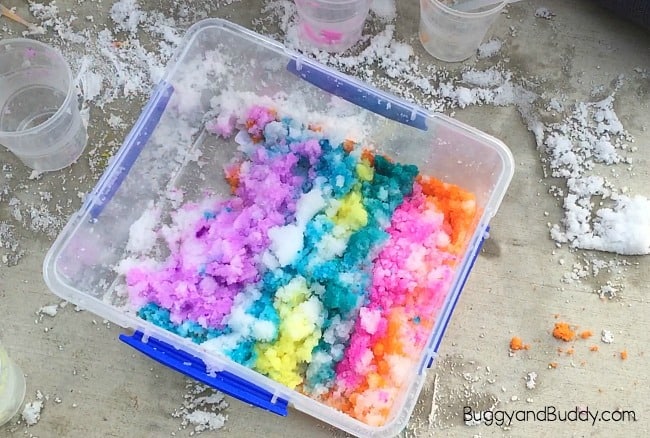 Insta-Snow Winter Science Activity for Kids
