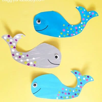 Whale Craft for Kids with Free Printable Template