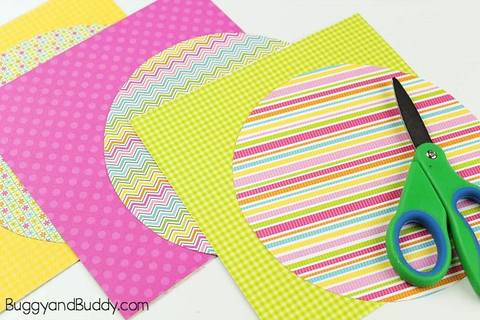 paper shapes for butterfly craft for kids