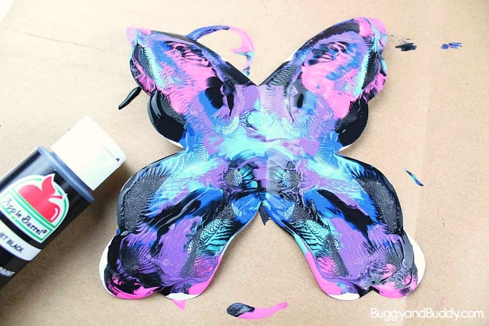 open up your blotto butterfly to reveal your design