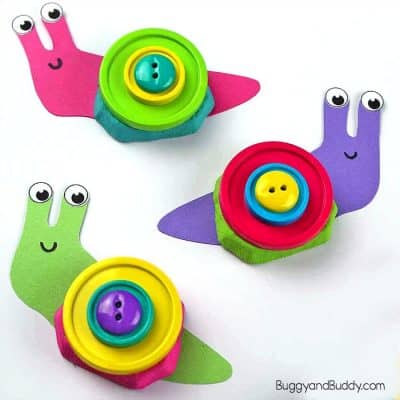 Button Snail Craft for Kids