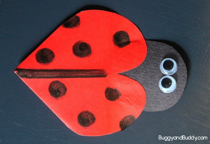 diy ladybug corner bookmark craft for kids