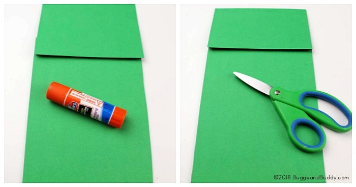 glue construction paper onto your paper bag to make your puppet