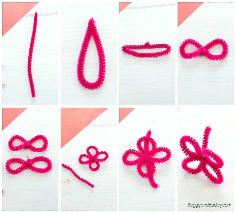 make a pipe cleaner flower