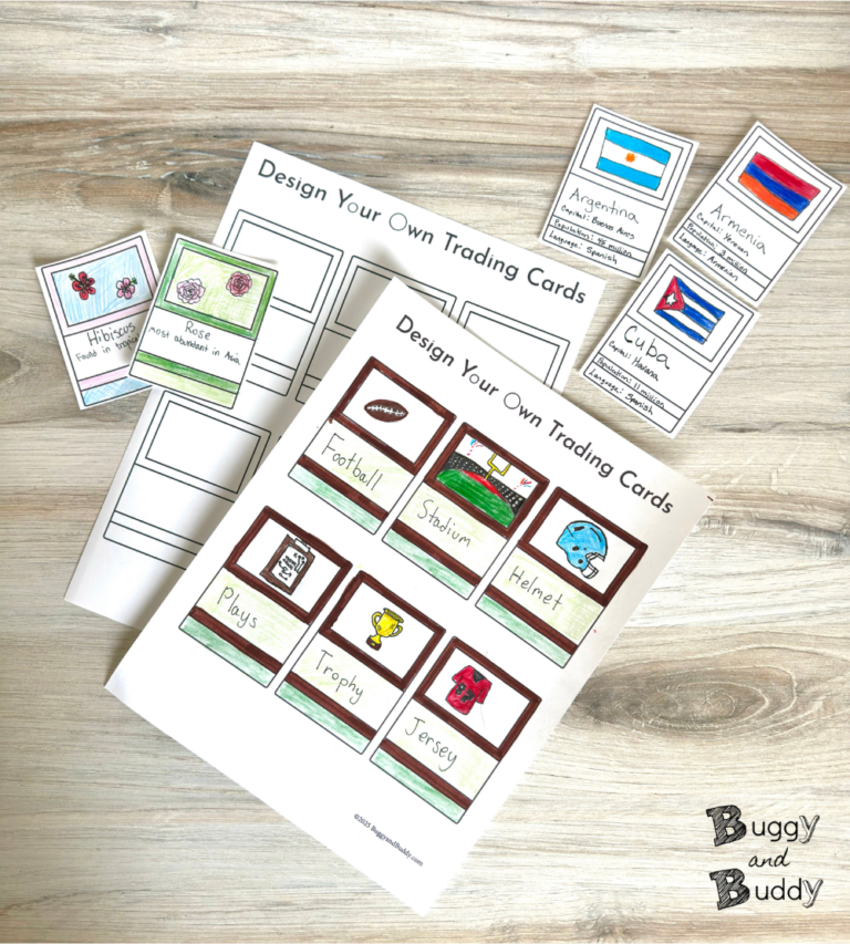 Free Trading Card Template - Buggy and Buddy