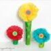 Tissue Paper Flower Craft for Kids (w/ a paper towel roll stem)~ BuggyandBuddy.com