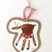 Handprint Reindeer Christmas Ornament Craft for Kids