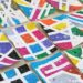 tape resist and splatter paint art project for kids