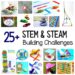 Over 25 STEM Challenges based on design, building and engineering. Child-centered STEAM activities!