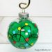 Christmas Light Ornament Craft for Kids Using pom poms