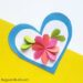 easy to make flower card for Mother's Day, Valentine's Day or a birthday. Includes a free template.