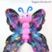 galaxy blotto painted butterfly craft for kids